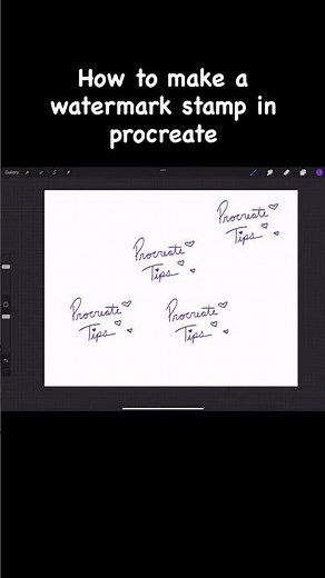 Simple Procreate Watermark Stamp Tutorial! Follow us for more tips and tricks!