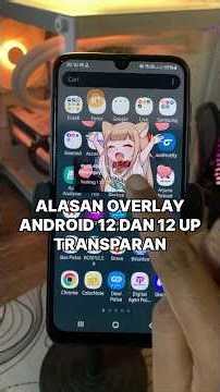 Alasan kenapa hp android versi 12 dan 12 up transparen overlaynya. #live2hp #overlay #saweria