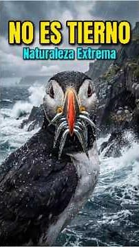 The Atlantic Puffin and its incredible 60-meter dive into the sea 🐧🌊 #ExtremeNature