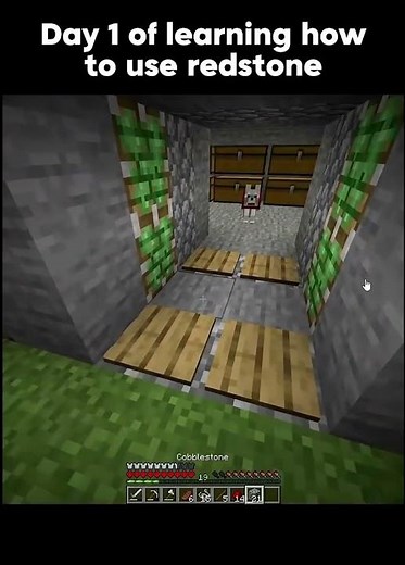 Day 1 of learning how to use redstone