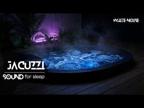 Ambient Night Spa Hot Tub ASMR for Restful Nights | Warm Hydro Jets to Soothe & Restore
