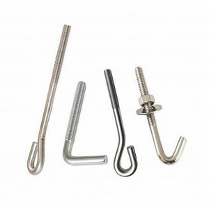 [Hot Item] Foundation Bolts, Anchor Rod Bolt M12X300, M14X300, M16X300, M16X300, M20X500, etc 1/2" X 10" Anchor Bolt with Nut and Washer