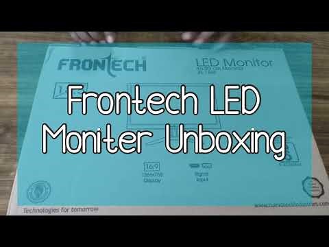 Frontech LED Monitor With HDMI and VGA Ports and Wall Mounting Options-Unboxing and Installation