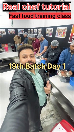 Real chef tutorial fast food training class 19th batch day 1 🧑‍🍳 #fastfoodtrainingclass #food