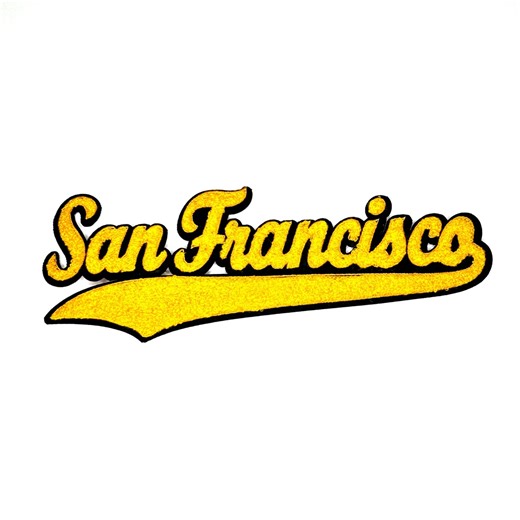 San Francisco Letterman Patch - Varsity Style Chenille Iron-on Patch - Multiple Color Options - Etsy