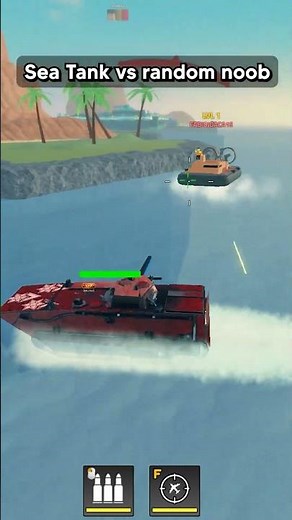 Sea Tank Vs Noob! (Roblox Military Tycoon)