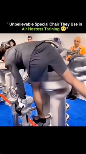 SCIENCE IN INFINITY WAY on Instagram: "Unbelievable special chair used in air hostess training ✈️💺 1️⃣ This chair simulates real flight forces It recreates turbulence, hard landings, sudden drops, and sharp tilts that cabin crew may face in real emergencies. 2️⃣ Controlled chaos, not amusement Hydraulic and mechanical systems move the chair in precise patterns to safely mimic extreme aircraft motion. 3️⃣ Training balance under stress Cabin crew learn how to stay upright, move safely, and protec
