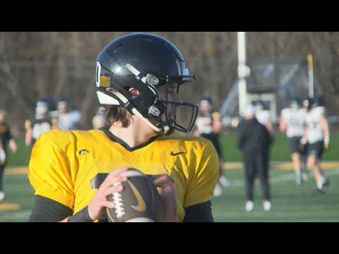 Iowa football spring practice features QB competition, offensive line moves, and transfer WR