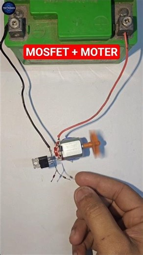 Touch Se Motor ON/OFF! MOSFET Ka Magic Circuit #diyprojects #experiment #shorts