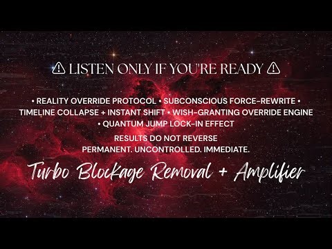 ⟢ 𖤓 5-Min Silent Subliminal | Blockage Removal + Amplifier | Turbo Booster for ANY Subliminal