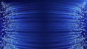 Abstract background of bright rays of light, technological lines in motion. connection concept, big data, futuristic background. Visualization of big data particle flow or network connection. loop