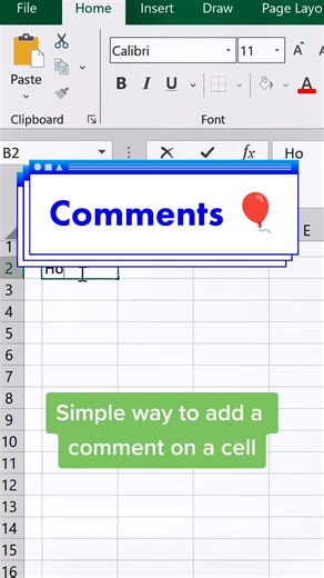 Let me show you how simple it is to add a comment on a cell. #easy #comments #excel #dailytip #dailyexcel