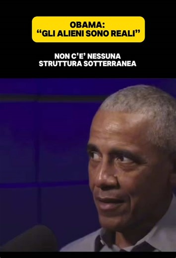 🛸👀 OBAMA SUGLI ALIENI: “ESISTONO DAVVERO?” 🎙️ Durante una recente puntata del podcast “No Lie” con Brian Tyler Cohen, l’ex presidente degli Stati Uniti 🇺🇸 Barack Obama ha fatto una dichiarazione che ha fatto subito il giro del mondo. Quando il conduttore gli ha chiesto se gli “alieni sono reali?”, Obama ha risposto in modo diretto, dicendo: “sono reali, ma non li ho visti”. 🗞️ La frase ha subito fatto esplodere discussioni sui social e tra gli appassionati di UFO. Obama ha anche liquidato 