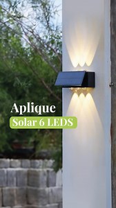 ✨Aplique SOLAR 6 LEDS☀️ Escribí LED y te mandamos DESCUENTO lanzamiento y info👇 . 🌞Se recarga con Energía Solar a través del panel que viene incluido. . 🔛El sensor de luz controla las luces solares: Se encienden automáticamente en la oscuridad. . 💪Es super fácil de instalar: se atornilla a la pared. . . ¿En dónde la pondrías? Algunas ideas 👇 . 🪄 Aleros, quinchos, entradas de auto, paredes laterales, fachadas . A nosotros nos encantó 😍 ¿A vos? . #reflectorsolar #reflectorexterior #iluminac