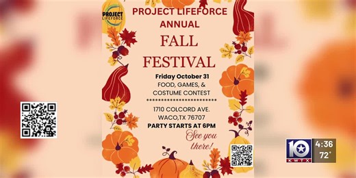 Project Lifeforce's Halloween Fall Festival: Empowering Waco Youth