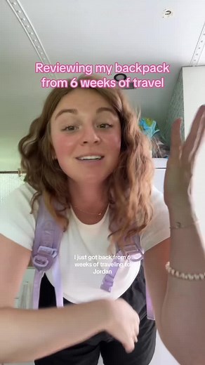 Genuinely love this bag to the moon and back 🌙💜 I took this backpack on a 6 week trip where we traveled fairly quickly and it held up so well. So if you’re looking for a travel backpack, i found you the perfect one! I used it as a personal item in tandem with my carry on suitcase, but I have also used it many times as a weekend bag. Put some packing cubes in here and it would be a great carry on for a one week trip! I have linked the bag in my profile for you to check it out! Calpak gifted me