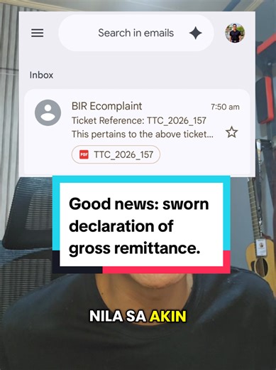 Sworn Declaration of Gross Remittance News for Online Sellers