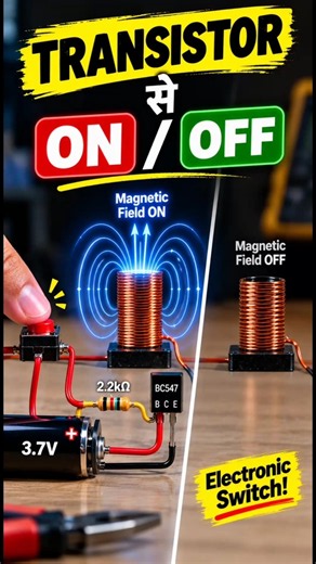 How to ON-OFF a Coil using a Transistor?