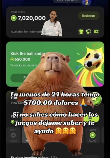 Si todavía no sabes como jugar con la APP de TiktokPro y ganar los cupones de dinero déjame un comentario y te ayudo aprovecha todos están ganando no te quedes atrás #tiktokpro #cuponesdedescuento #tiktokshop #juegosdivertidos como jugar tiktokPro como ganar con TikTok Pro #fifaworldcup