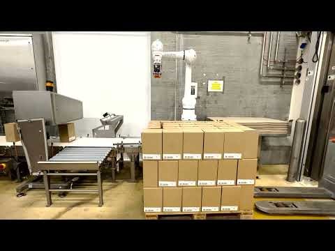 Collaborative robot palletizing of small boxes
