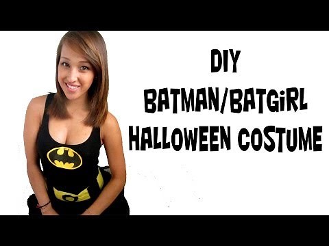 Batman/ Batwomen Costume (FAST EASY SIMPLE DIY)