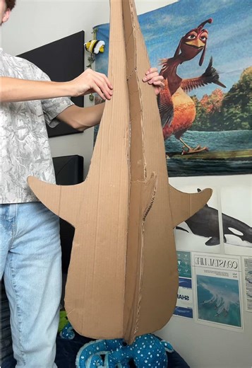 This is the next project after the dolphin! #whaleshark #ocean #cardboardcrafts #fyp #marinebiology