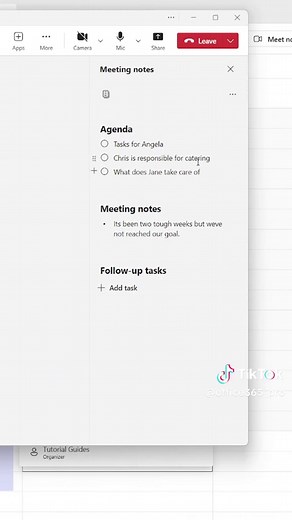 Efficient Meeting Notes in Microsoft Teams