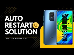 Redmi note 9 pro automatic restart problem solution || Note 9 pro auto reboot again and again.