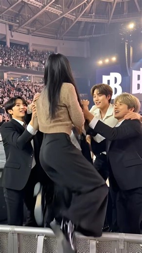 BTS Pulled a Fan on Stage & Hugged Her! 😭 #shorts #bts #btsarmy #concert #btsfan #fanmoment