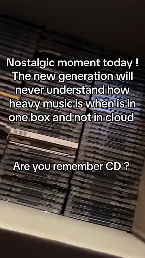 New generation never understand how heavy music is when is in one box and not in cloud! #music #nostalgia #fyp #fypシ #fypage #viral #fyppppppppppppppppppppppp #fypシ゚