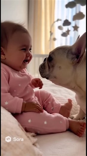 French Bulldog Gang on Instagram: "Tiny Baby Meets Big Fluffy Friend - Credit : euaexpress on TikTok - DM for Credit or removal! - #frenchiestagram #frenchiesoverload #frenchioftheday #franz #frenchbulldogstud #instafrenchbulldog #ilovemyfrenchbulldog #frenchibulldog #frenchiesbulldog #frenchiethebulldog #bulldogfrench #bluefrenchbulldog #frenchbulldogsrule #frenchbulldogsofinsta #dogstagramfrenchies #french_bulldoglovers #frencies1 #frenchibulldoglife #frenchielifestyle #frenchiepups"