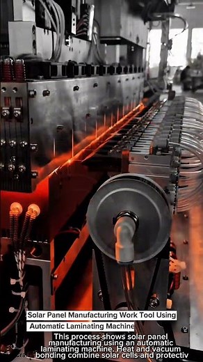 Solar Panel Manufacturing Work Tool Using Automatic Laminating Machine #worktool