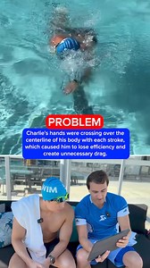 14K views · 97 reactions | This common mistake is messing up your pull! ❌️⁠ ⁠ Instead of pushing water sideways (which moves you sideways too!), entering right in front of your shoulder and initiating a high elbow catch is better for a stronger pull and protects your shoulders!  We fixed this guy’s technique in just 30 minutes! Watch ➡️ https://linktr.ee/myswimpro | MySwimPro | Facebook