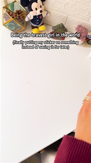 I have so many stickers I’ve bought and saved 🫣 luckily this is one of our designs and I have plenty of them 🤣 https://www.wishuponmagic.com/collections/stickers/products/life-of-a-book-girl-glitter-sticker | Wish Upon Magic