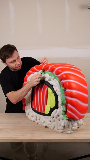 Oversized Sushi Roll Creation Using 3D Printing