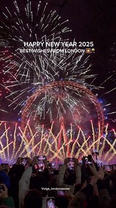 🌟🎆 The most iconic fireworks display in London for 2025! 🎇✨ Best Wishes from London with ❤️ As the clock struck midnight, the sky came alive with a breathtaking explosion of colors, lighting up the Thames and creating a magical backdrop against the stunning London Eye and Big Ben. Each burst was perfectly synchronized with the music, making it an unforgettable experience! Cheers to new beginnings and the beauty of togetherness! Here’s to an amazing year ahead! #londonview #londonlife #londonc