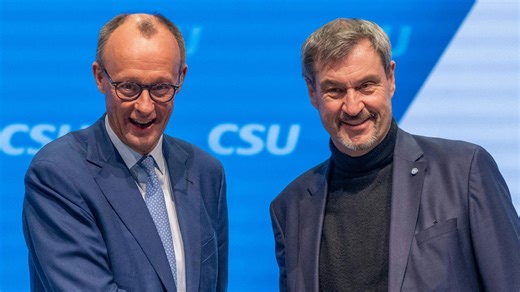 CSU-Parteitag: Merz und Söder schließen Zusammenarbeit mit AfD aus
