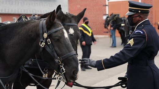 Behind the scenes with the U.S. Army Caisson Platoon. U.S. Army Specialist Reece Urban of the U.S. Army Caisson Platoon, 3d U.S. Infantry Regiment (The Old Guard), gives a tour of the stables while detailing the necessary steps needed to prepare their horses for ceremonies and funerals at Fort Myer on Dec. 7, 2020. #ServeWithHonor | #PeopleFirst | U.S. Army