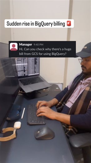 Tarique Shamim on Instagram: "This BigQuery query didn’t just scan data… it scanned my budget.” No partition ❌ No clustering ❌ Runtime datetime casting ❌ Invoice: Yes 💸 #programming #softwareengineer #software #remoteworklife"