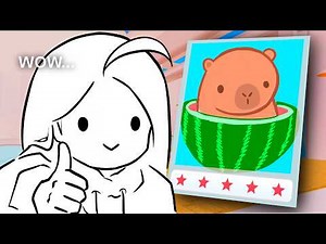 Artist vs Roblox Speed Draw: Capybara Challenge
