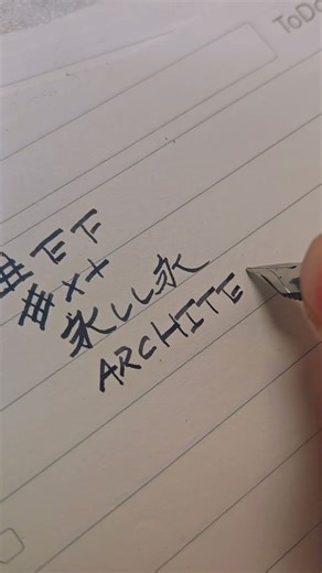 Size 6 Jowo architect nib #fountainpen #art #calligraphy