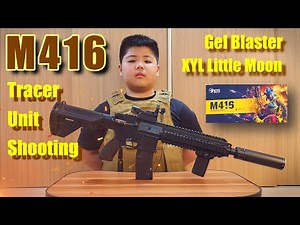 M416 Water Gel Blaster | Tracer Unit Shooting | XYL Little Moon #toyguncollection