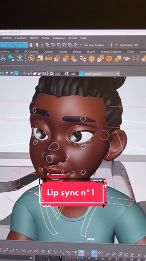 3D Lip Sync Animation with Lighting/Texturing