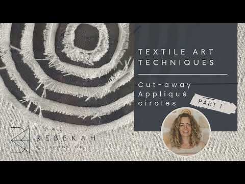 Concentric Circle Stitch and Tear Tutorial Part One | Reverse Appliqué and Mola Inspired Design