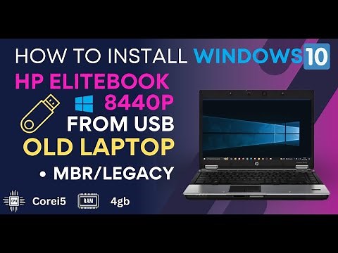How to Install Windows 10 from USB | Hp Elitebook 8440p | Old Laptop | Boot Problem | Mbr | 2025