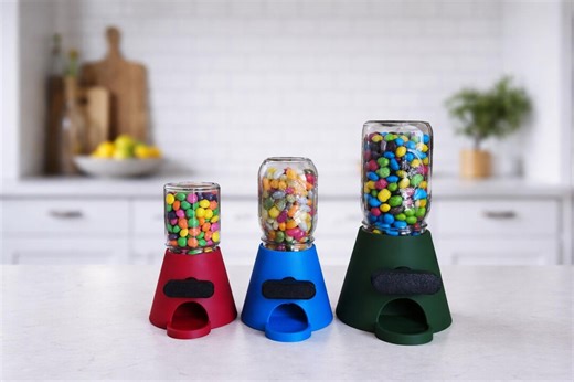 Candy Dispenser STL Bundle – 3 Jar Versions | Jam Jar, Mason Regular & Wide Mouth Jars | 3D Print Digital Download - Etsy