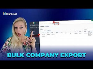 How To Export Company Data to CSV in HighLevel