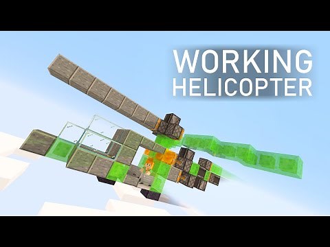 How to make a working helicopter in minecraft