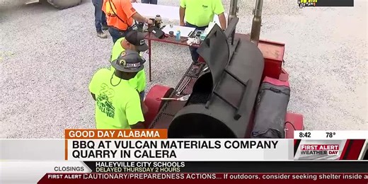 BBQ at Vulcan Materials Company quarry in Calera