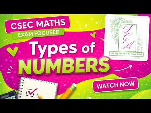 CSEC Maths - Types Of Numbers | Lesson 1